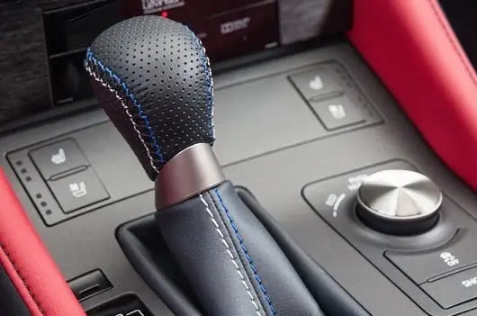 Genuine Lexus Japan 2015-2025 Rc-F Punching Leather Shift Knob (Blue And White Stitching) 1