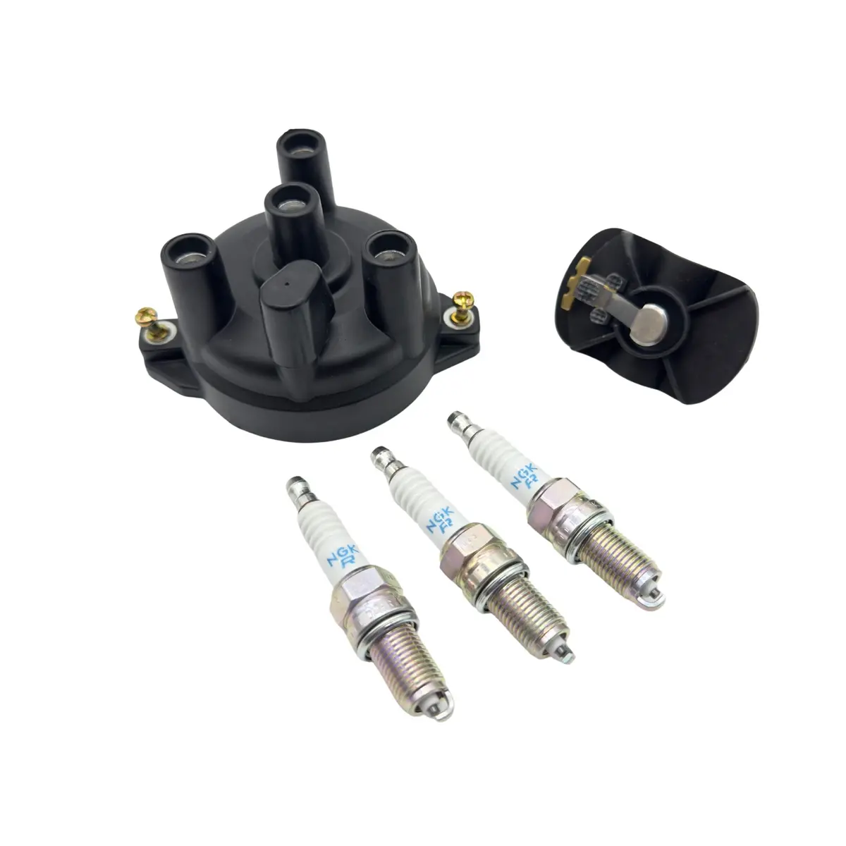 Ignition Kit - 5 Piece - Distributor Cap, Rotor, Spark Plugs- Suzuki Carry Truck Dc51t, Dd51t Models - 1991-1999 1