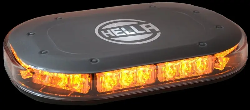 Hella Mlb 100 Amber Micro Led Light Bar — Fixed-Mount, 12–24V Dc, Compact Design 1