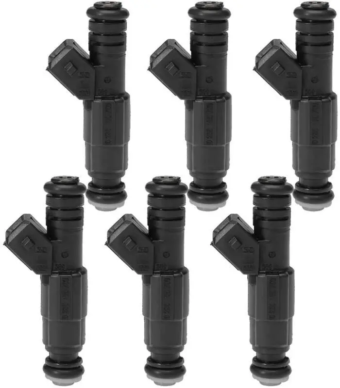 6Pcs 0280155703 Fuel Injector 4 Hole For Jeep Cherokee Grand Wrangler Commanche 4.0L 1