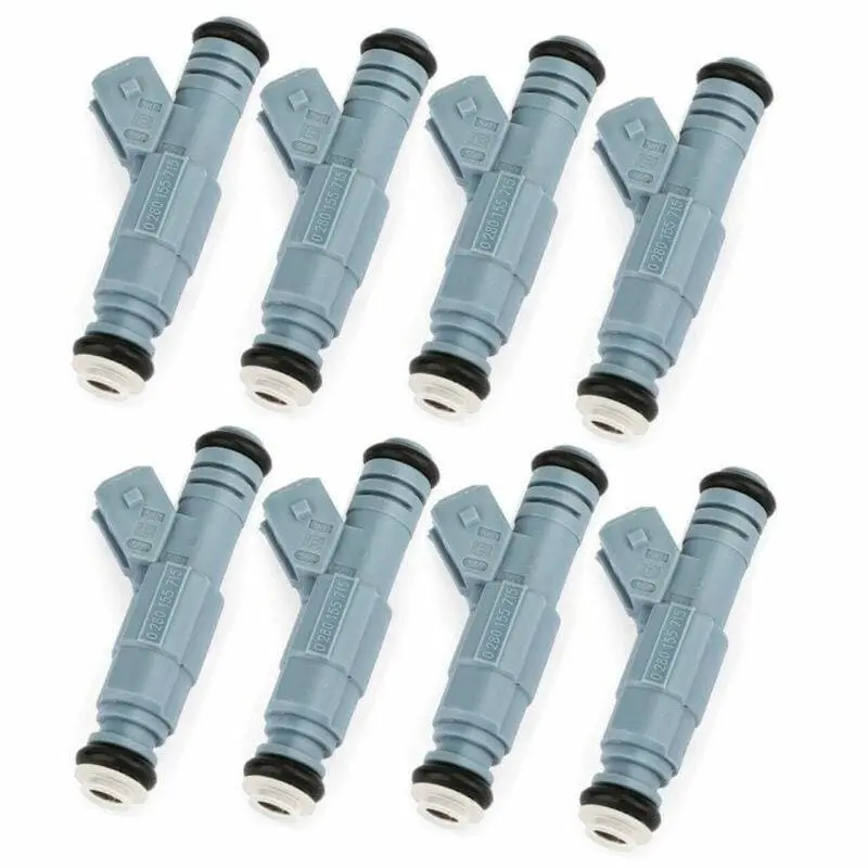 8 Pcs 0280155715 Fuel Injector Set For Ford F250 F350 E250 7.5L 460Ci Pontiac Chevy 1