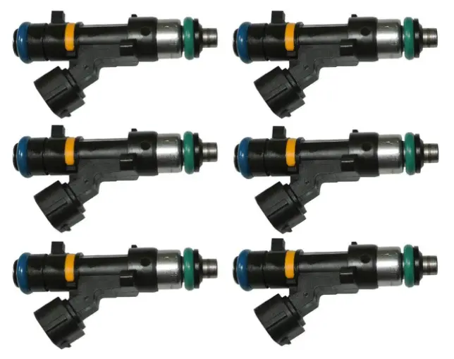 6Pcs Bosch 0280158042 Fuel Injector For Nissan Murano 350Z Infiniti G35 Fx35 M35 3.5L 1