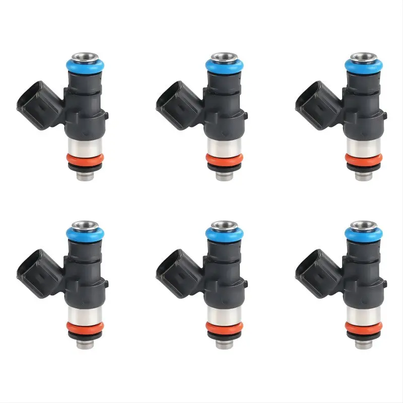 6Pcs 0280158191 Br3z9f593b Fuel Injectors For 2015-2017 Ford Mustang 3.7L V6 1