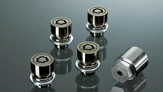 Genuine Lexus Japan 2018-2023 Ls Premium Wheel Locks Set (Black Chrome) 1