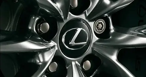 Genuine Lexus Japan 2019-2025 Es Premium Wheel Locks Set (Black Chrome) 1