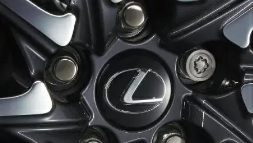 Genuine Lexus Japan 2015-2022 Rc Premium Wheel Locks Set (Black Chrome) 1