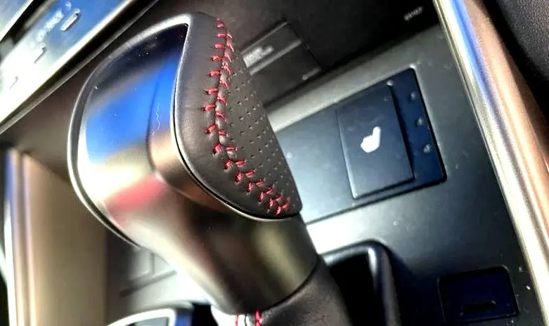 Genuine Lexus Japan 2020 Gs F-Sport Punching Leather Shift Knob (Red Stitching) 1