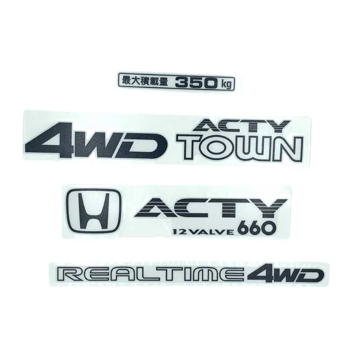Honda Acty Town Decal Package - Honda Acty Truck Ha3, Ha4 Models (1990-1999) - Premium Quality Mini Truck / Kei Truck Decal 1