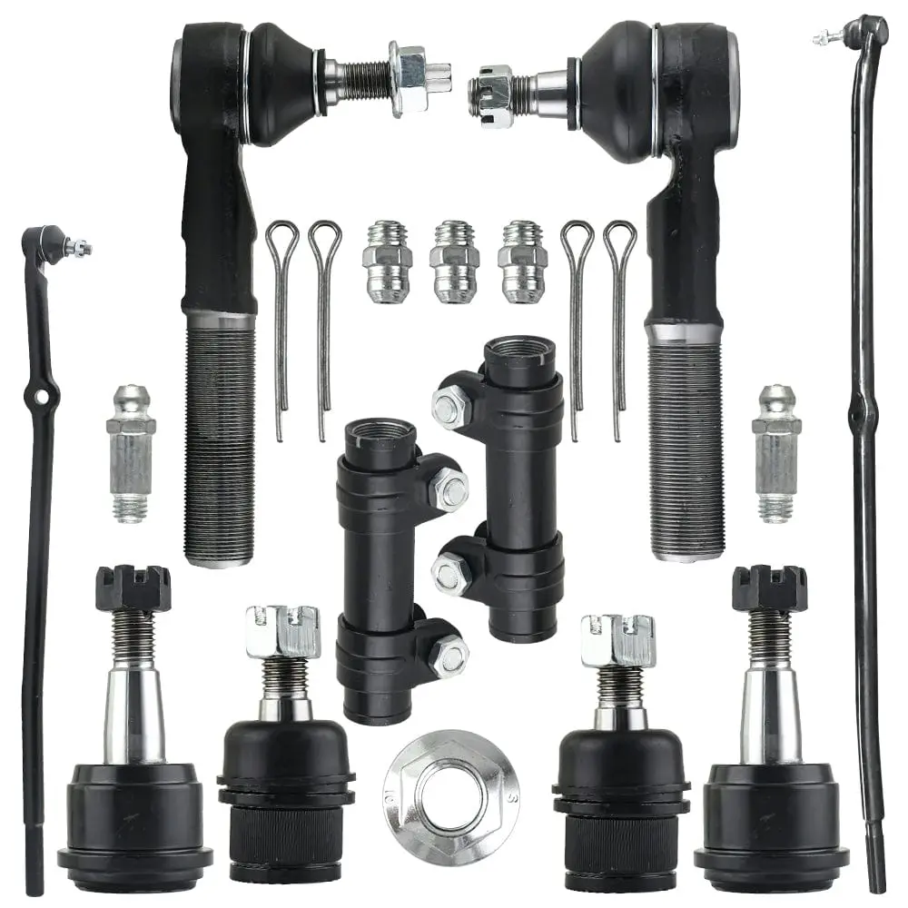 10Pc Front Ball Joints Tie Rod Kit For 2003-2008 Dodge Ram 2500 3500 4Wd 1