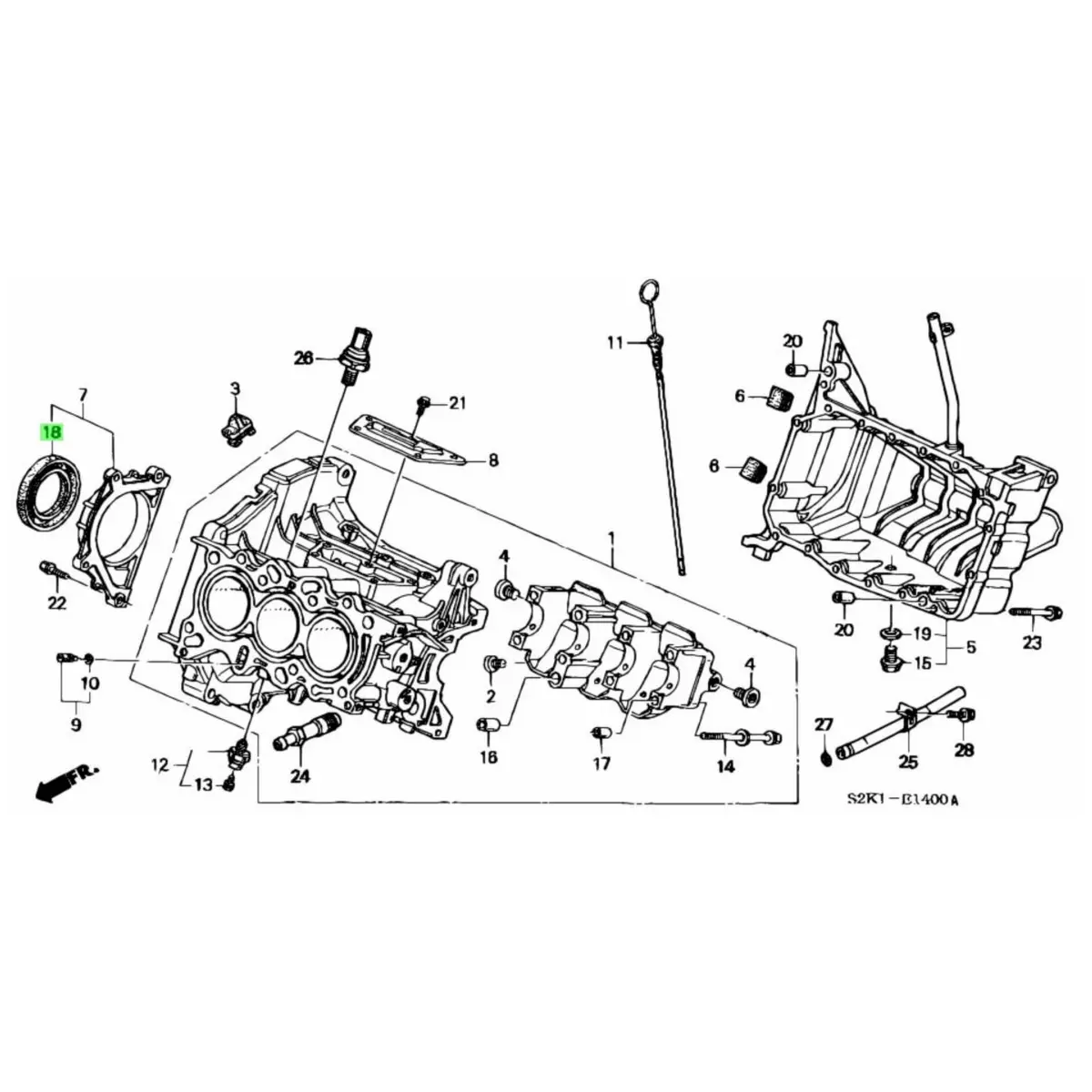 Rear Main Seal - Honda Acty Truck Ha6, Ha7 Models - 1999-2009 2