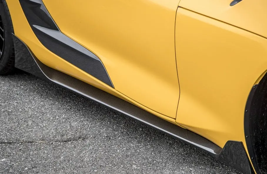 Trd Japan 2020-2025 Toyota Gr Supra Cfrp Carbon Fiber Side Skirts 1