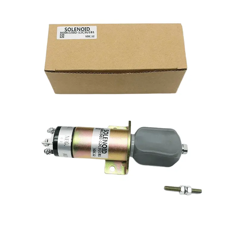 12V Diesel Stop Solenoid 1500-2108 1502-12C3u1b1 Fit For Woodward 1