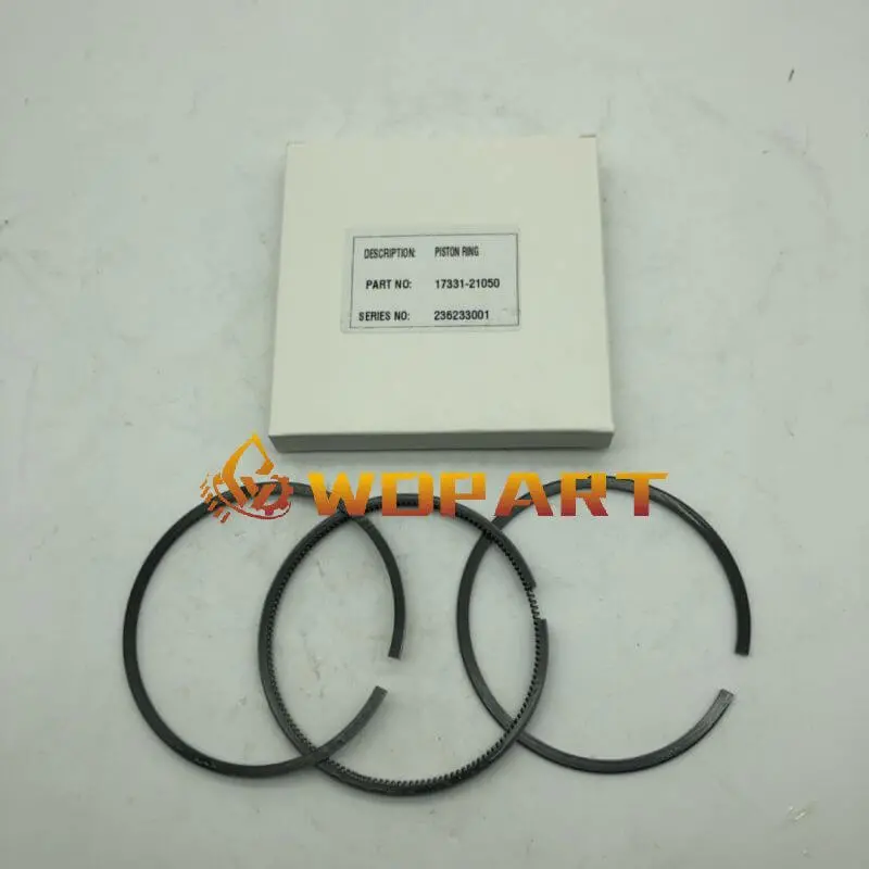 4Pcs Piston Ring Std 87Mm 17331-21050 17331-21090 For Kubota V2203 D1703 V2403 Bobcat Tractor 753 763 773 7753 2