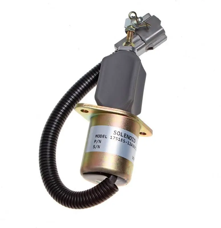 12V Stop Solenoid 1751Es-12A3uc12b1s Sa-4673-S For Hyundai Yanmar 4Nte94 Excavator R60-5 R210-5 R335-7 1