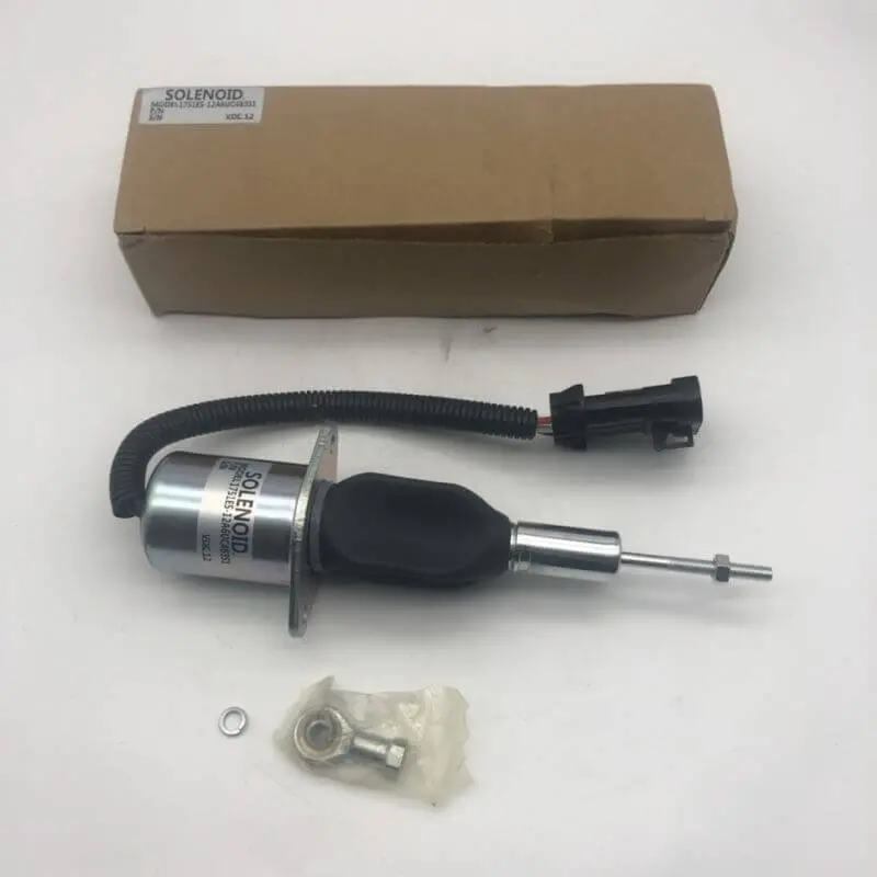 Replacement 87801213 87616313 1751Es-12A6uc4b3s1 12V Shut Off Solenoid For New Holland 2