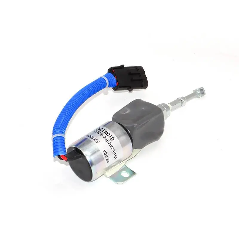 1752Es-24E7uc3b1s1 Sa-4888-24 Fuel Stop Solenoid For Woodward 24V Cummins Excavator 6Bt 5.9L And 6Ct 8.3L R300 Pc360-7 1