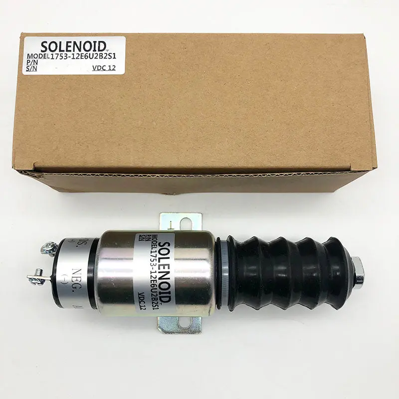Diesel Stop Solenoid 1700-2563 1753-12E6u2b2s1 For Woodward Compatible With 12V 1