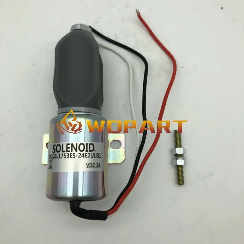 Diesel Stop Solenoid 1700-1569 1753Es-24E2ulb1 For Volvo Zf Mitsubishi 6D24 Doosan Cummins Hyundai Parts 24V 1