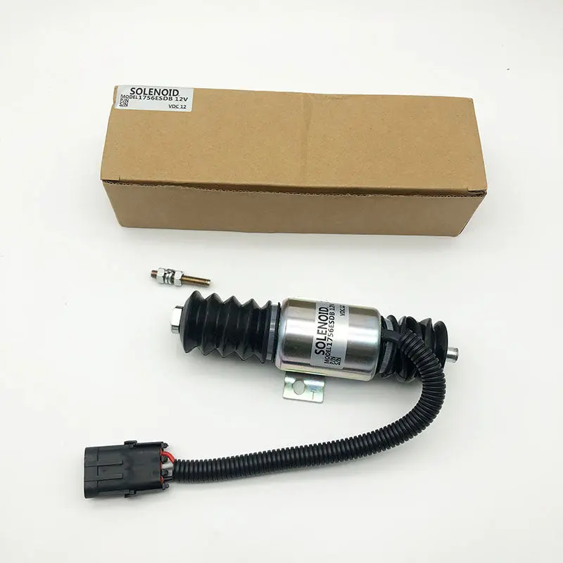 1756Esdb 11033954 Stop Solenoid 12V For Volvo Wheel Loaders L120c L90c L150c L150 L120b L90b L180 1