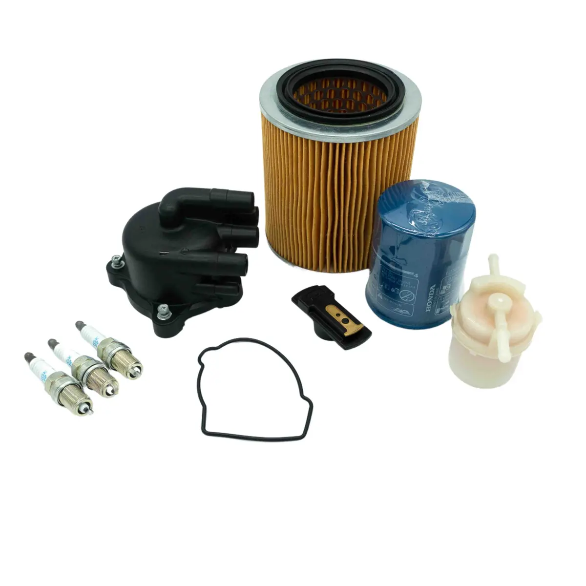 Tune Up Kit - 10 Piece - Distributor Cap, Rotor, Gasket, Spark Plug Wires, Plugs, Air Filter, Fuel Filter - Honda Acty Truck Ha3, Ha4 Models - 1990-1999 1