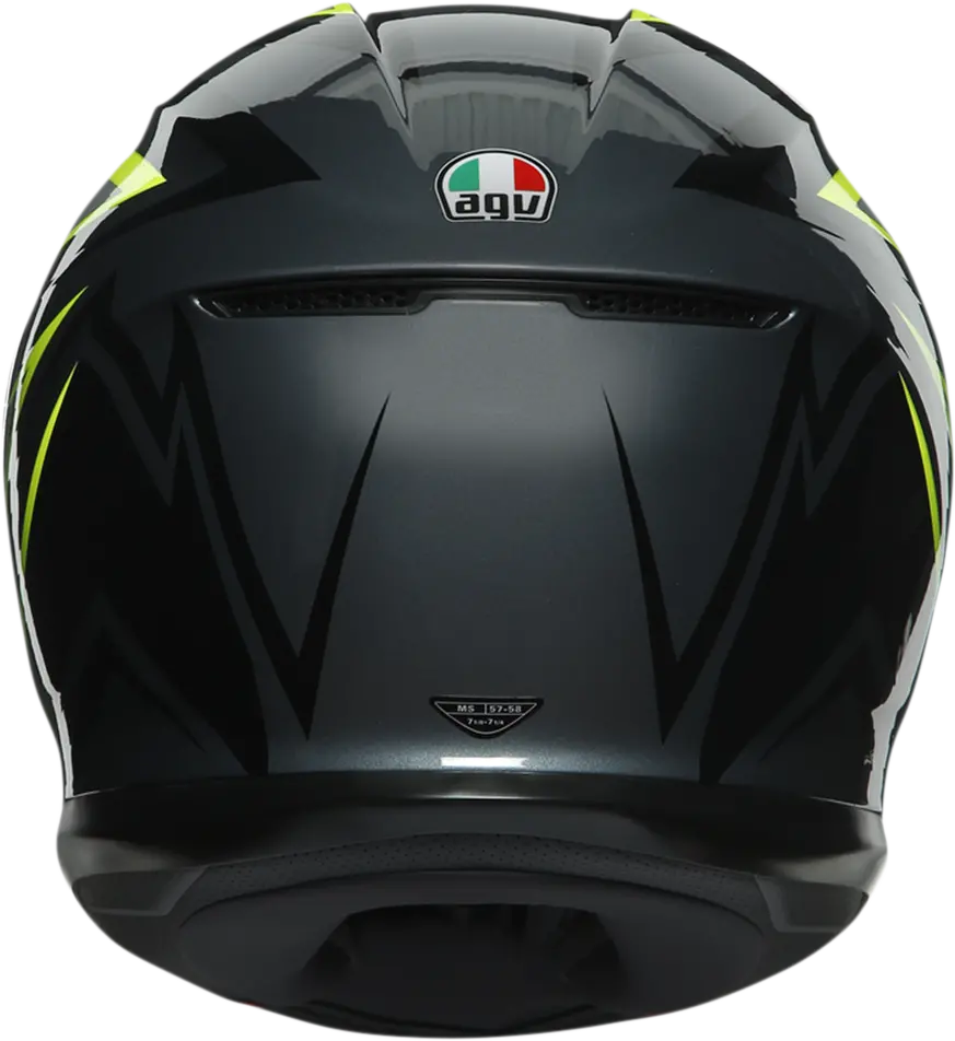Agv K6 Motorcycle Helmet – Flash Graphic, Gray/Black/Lime Color Scheme, Small Size (216301O2My01105) 1