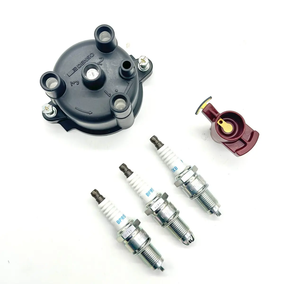 Ignition Kit - Distributor Cap, Distributor Rotor & Spark Plugs - Efns Engines - Daihatsu Hijet Truck - S100p, S110p - 1991-1994 2