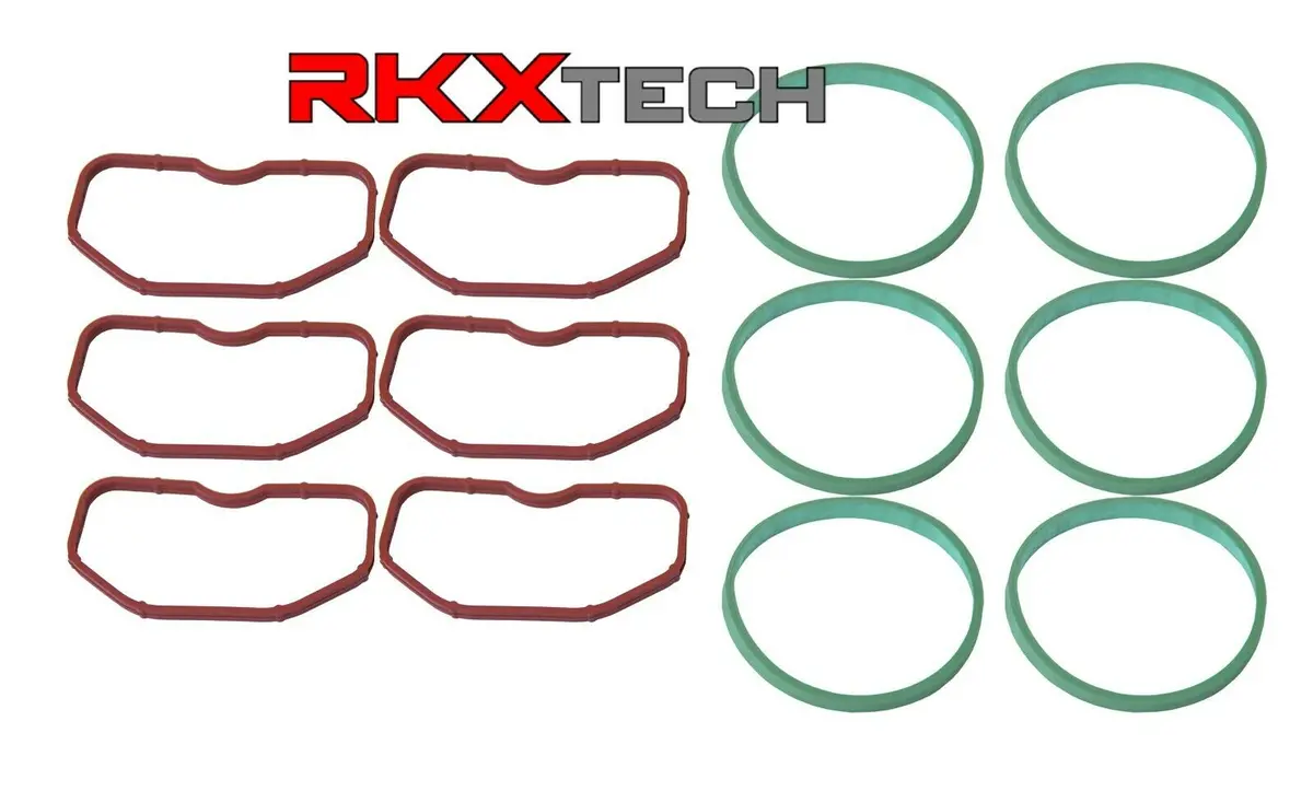 Rkx Upper & Lower Intake Manifold Gaskets Set Of 12 For Audi 3.0T B8 S4 Sq5 A6 1