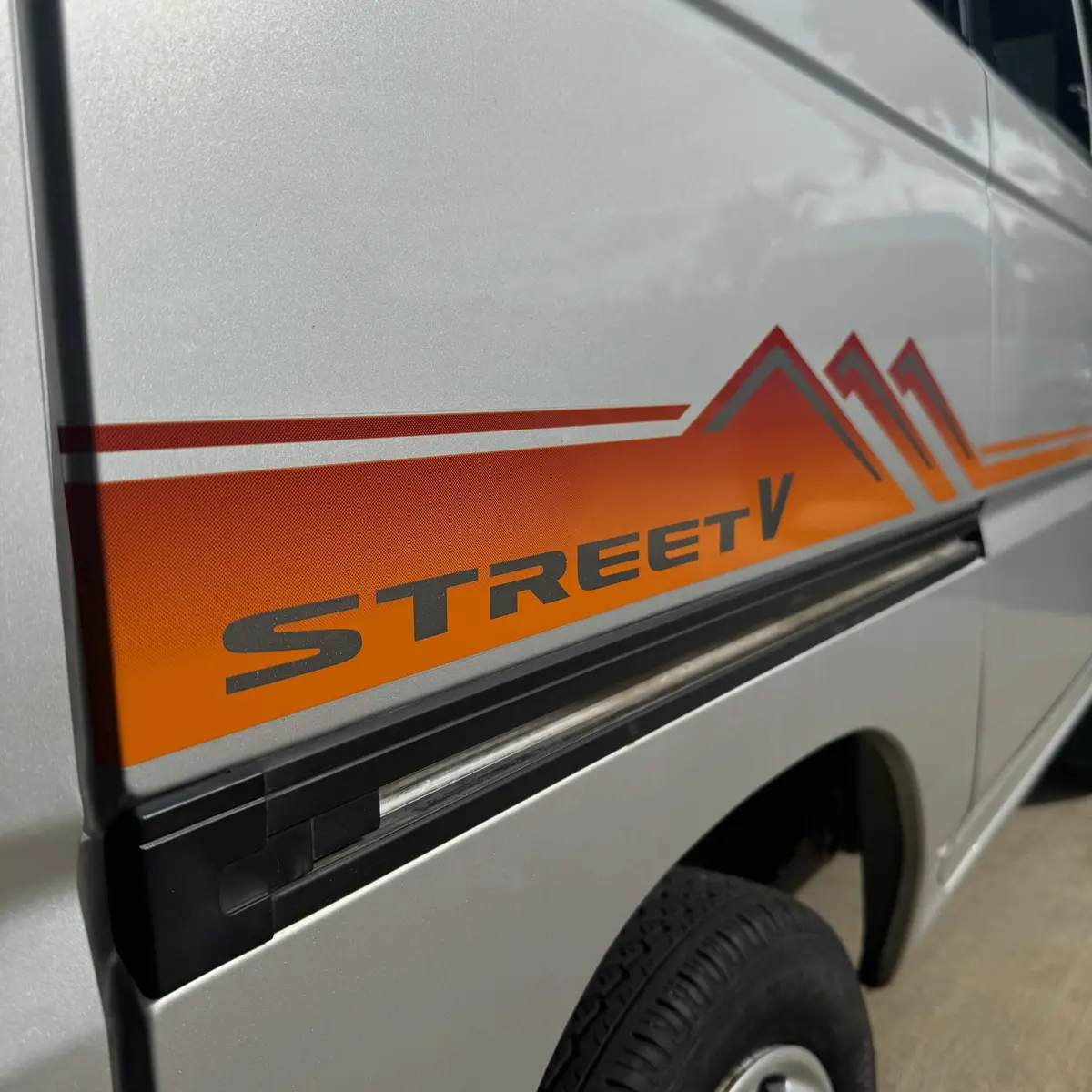 Honda Street V Side Decal- Orange - Honda Street Van Hh3, Hh4 Models - 1990-2000 1