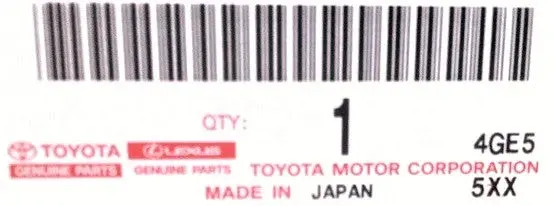 Genuine Lexus Japan 2016-2022 Rx Premium Wheel Lock Set (Chrome) 8