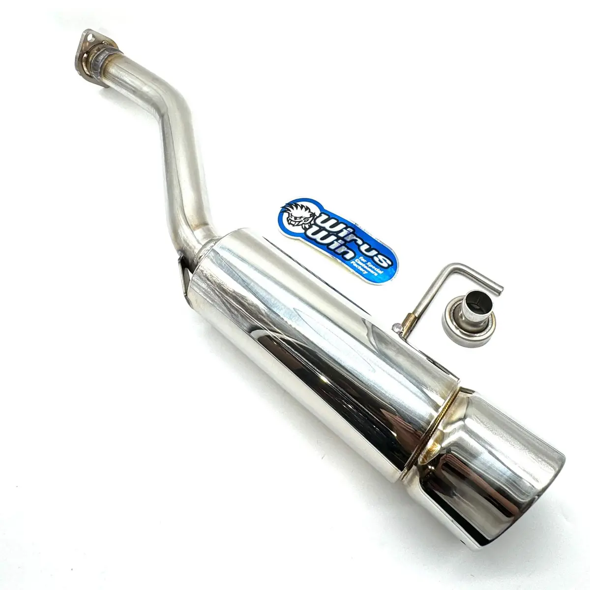 Honda Acty Exhaust - Wirus Win Popper Muffler - Stainless - Honda Acty Truck - Ha3, Ha4 Models - 1990-1999 1