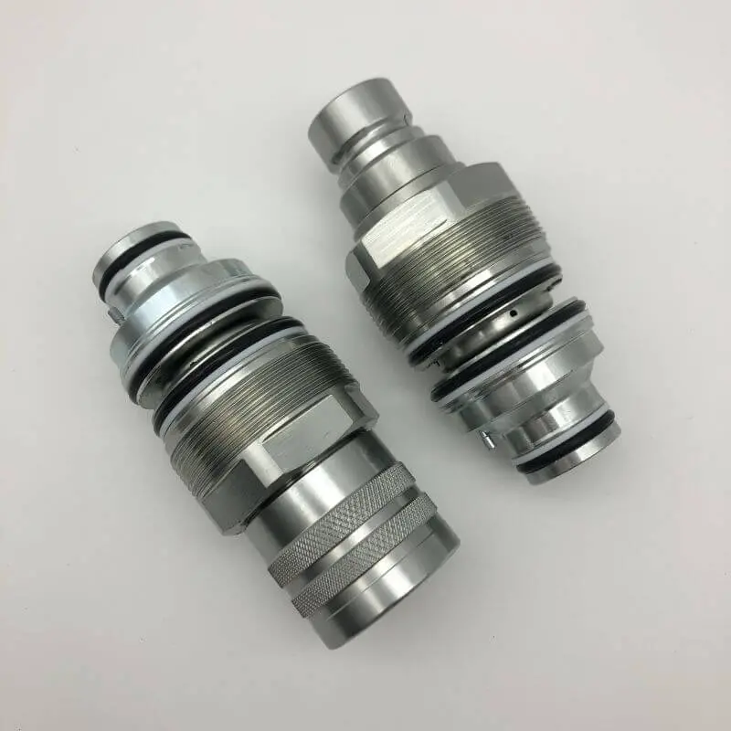 Wdpart Hydraulic Male & Female Flat Face Coupler 6680018 4Bd4fi V0511-77150 For Bobcat T140 T180 T190 T200 T250 3