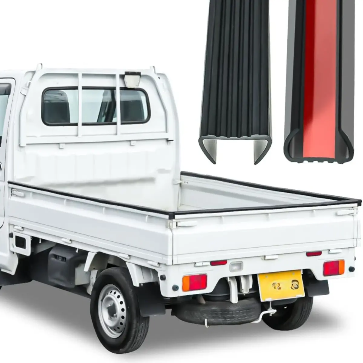 Kei Truck Bed Gate Protectors - For Mini Trucks Trucks - Daihatsu, Suzuki, Honda, Mitsubishi, Subaru, Mazda, Nissan 1
