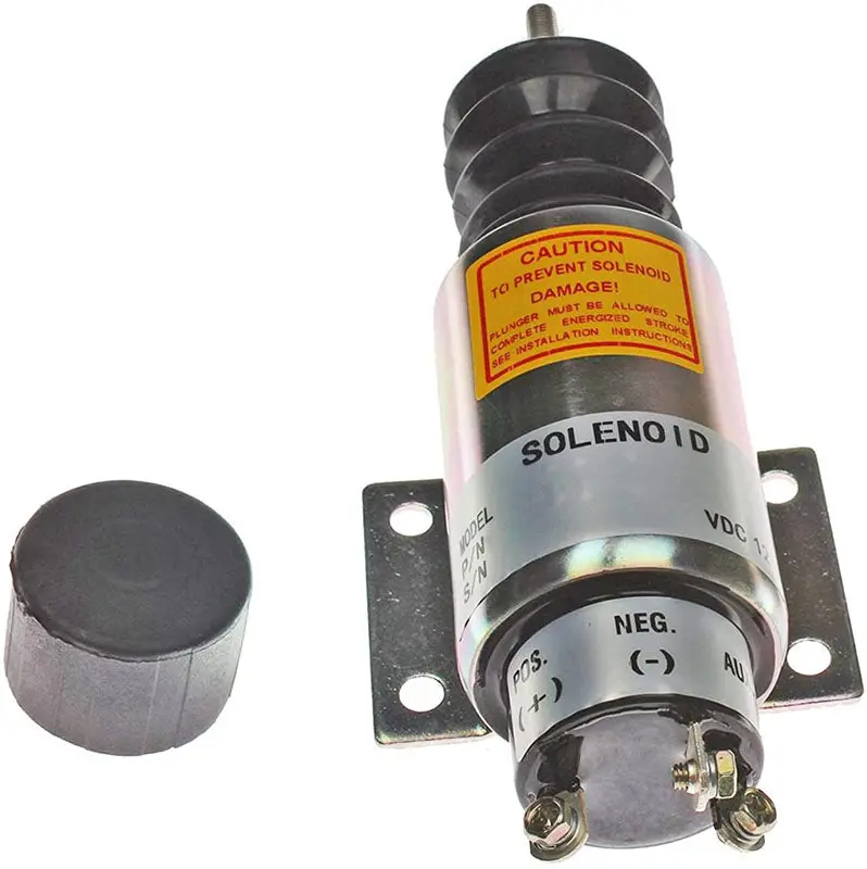 2000-4505 2001-12E2u1b2s1a Stop Solenoid 12V 3 Terminals For Woodward 1