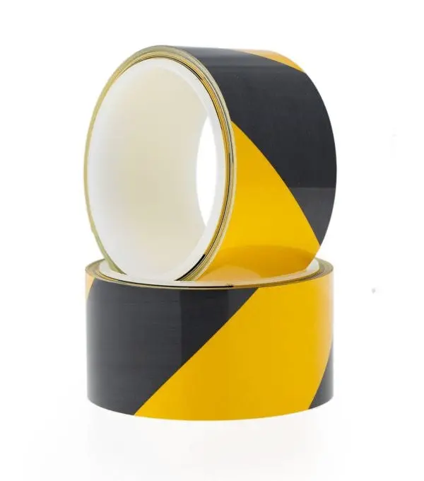 Yellow And Black Retro Reflective Hazard Tape 1