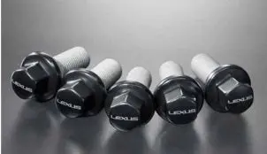 Genuine Lexus Japan 2024-2025 Lbx Wheel Hub Bolt Set With Lexus Logo (Set Of 20) 1