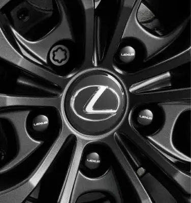 Genuine Lexus Japan 2024-2025 Lbx Wheel Hub Bolts With Lexus Logo Including Wheel Locks Set 4