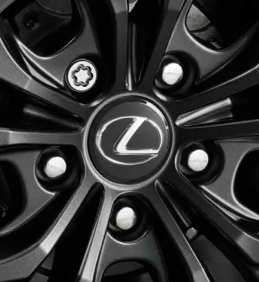 Genuine Lexus Japan 2023-2025 Rx Wheel Hub Bolts With Lexus Logo Including Wheel Locks Set 8