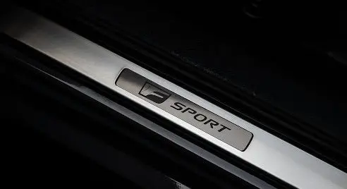 Genuine Lexus Japan 2021-2025 Is F-Sport Front Scuff Plate Set With F Sport Logo 1