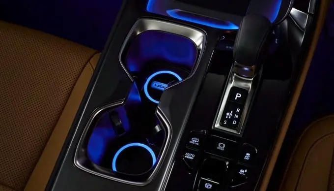Genuine Lexus Japan 2022-2025 Nx Multicolor Led Illuminated Drink Holder Plate Kit 1
