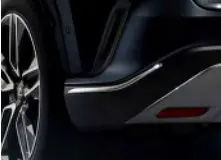 Genuine Lexus Japan 2023-2025 Rx Rear Bumper Lower Chrome Garnish Set 1