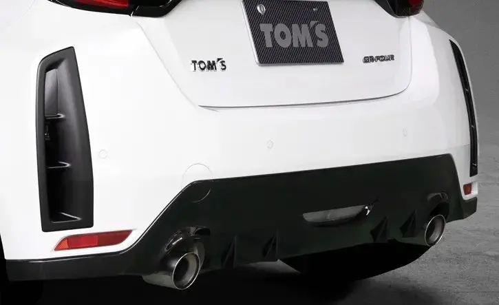 Tom's Japan 2020-2023 Toyota Gr Yaris Matte Black Rear Bumper Ducts 1