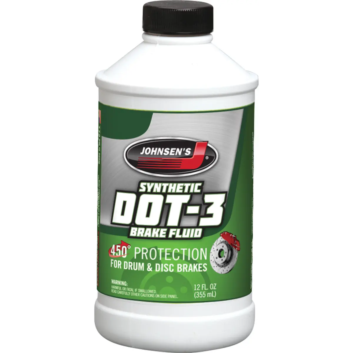 Johnsen's Premium Synthetic Dot-3 Brake Fluid Joh 2212 12Oz / Joh 2232 32Oz / Joh 2234 Gl / Joh 2241 5Gl 1
