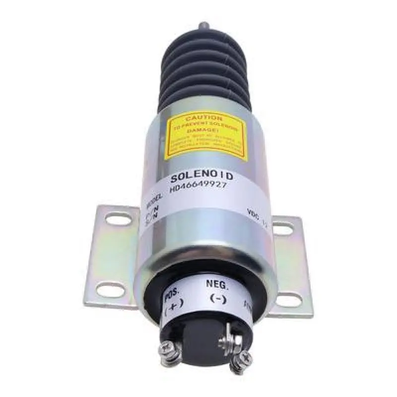 Diesel Stop Solenoid 2300-1503 2370-12E2u1b2a With 3 Terminals For Woodward 2370 Series 1