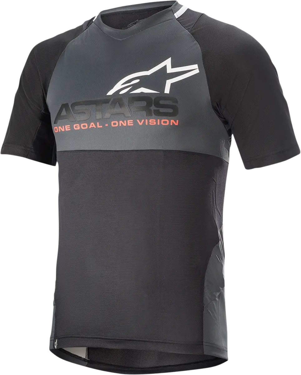 Alpinestars Drop 8.0 Short-Sleeve Jersey – Black/Coral Design, Medium (1766621-1793-Md) 1