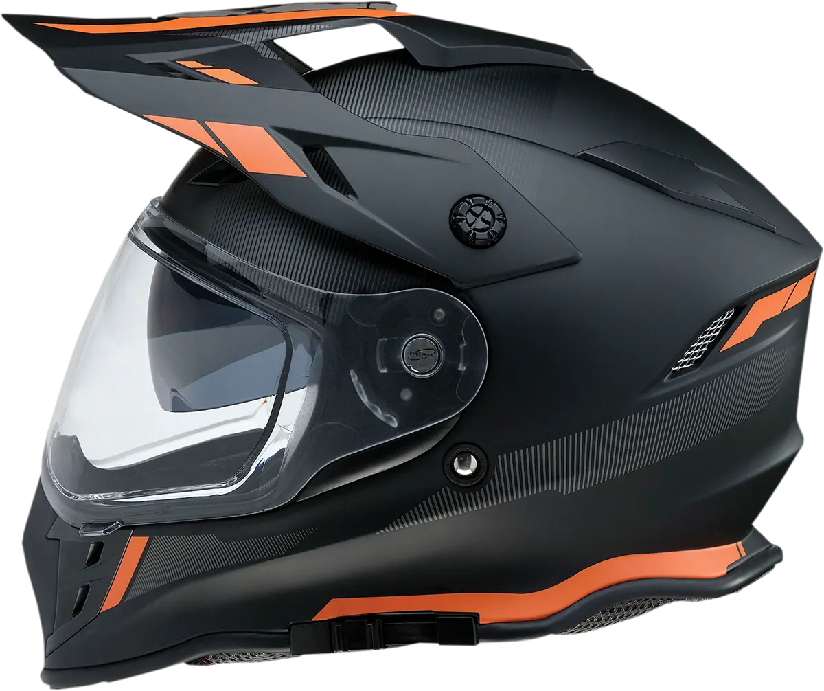 Z1R Uptake Modular Helmet – Black/Orange Colorway, Small Size (Model 0140-0115) 1