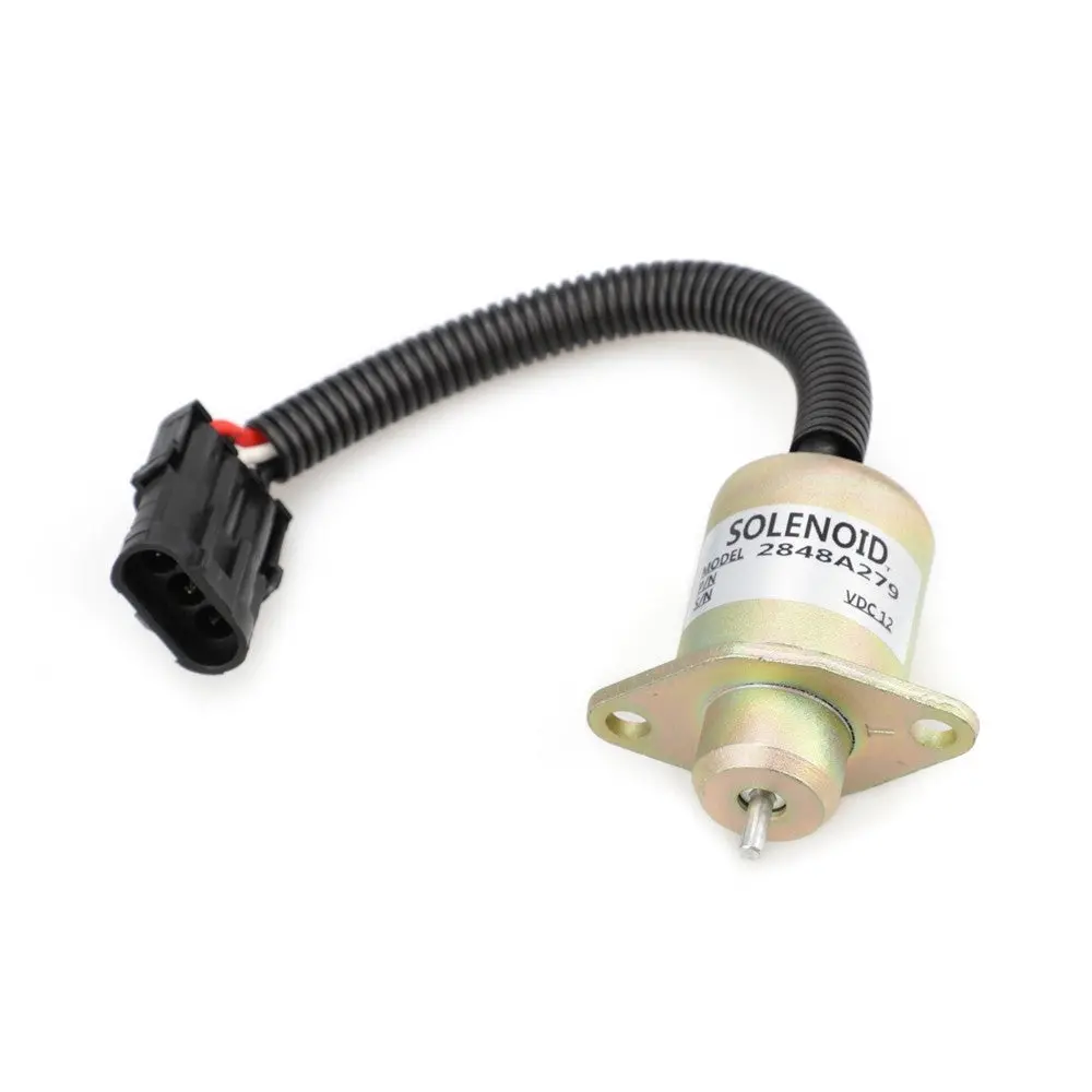 2848A275 2848A279 Fuel Shut Down Shutoff Solenoid Valve For Perkins 700 Series Engine 1