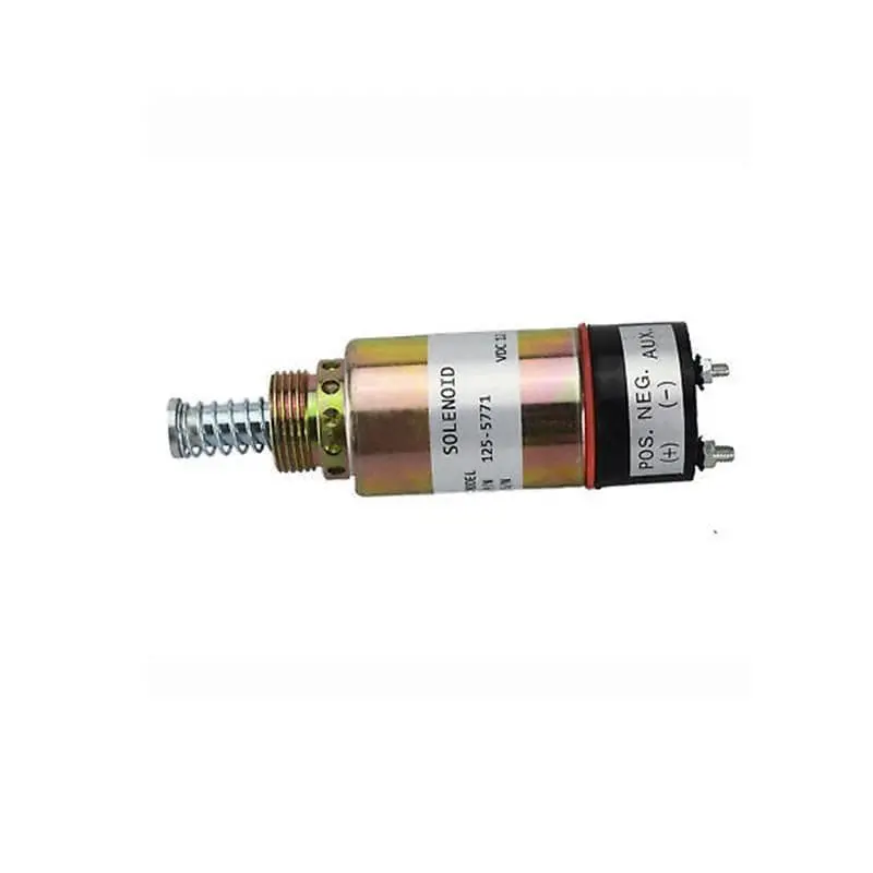 125-5771 1255771 Fuel Shutoff Solenoid Valve For Caterpillar Cat Asphalt Paver Ap-1000 Ap-1050 Engine 3114 3116 3126 1