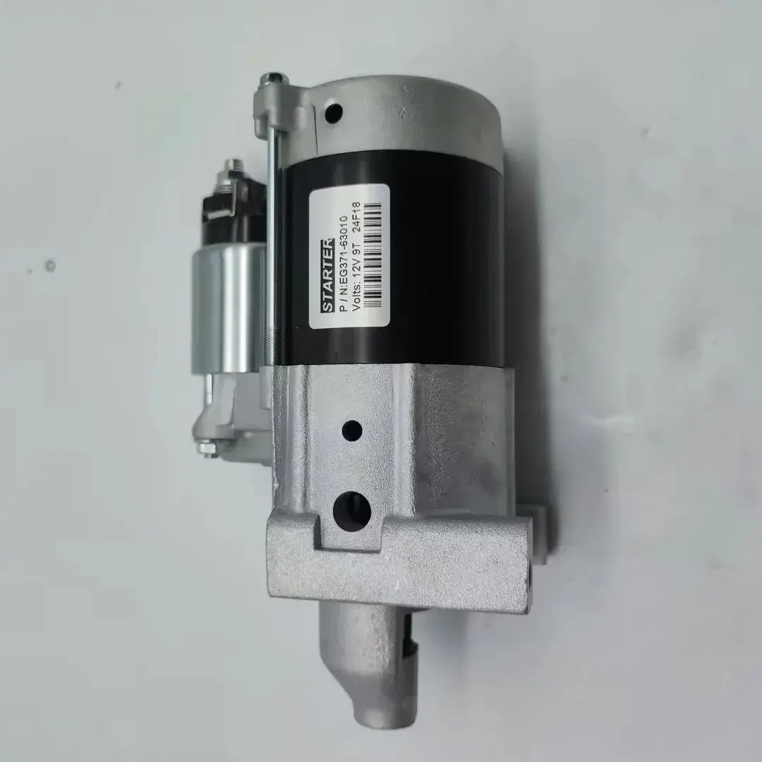 New Starter Motor Eg371-63010 Eg371-63011 Compatible For Kubota Zg222 Zg227 Zg327p 2