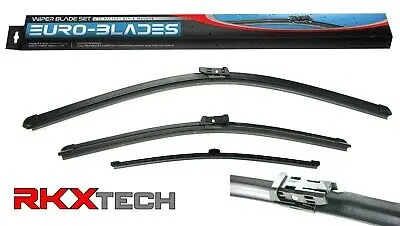 Euro-Blades Front + Rear Wiper Blade Set For Audi A4, B8, Avant Q3 (24"+20"+16") 1