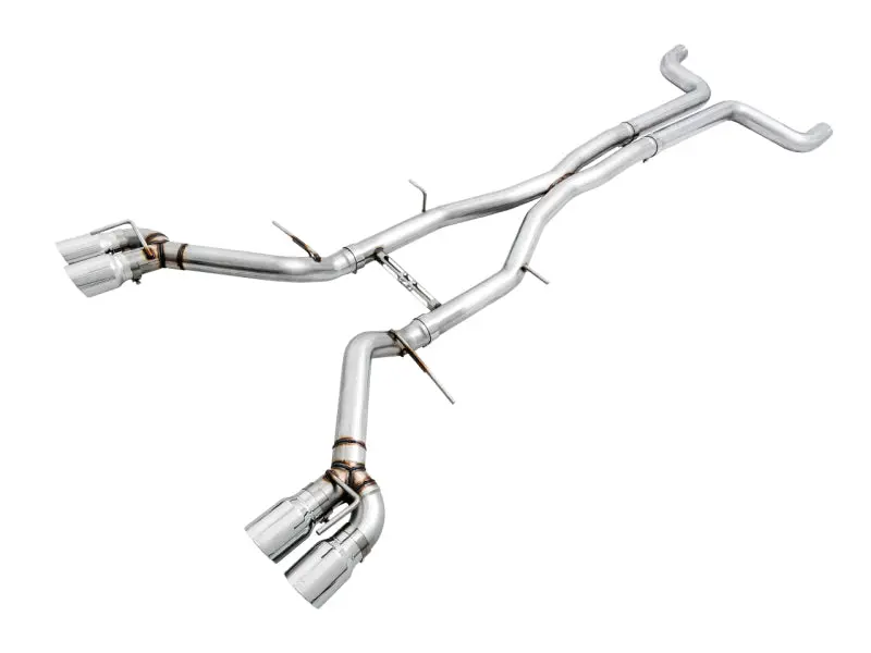 Awe Tuning Track Edition Cat-Back Exhaust For 2016–2019 Chevrolet Camaro Ss (Quad Chrome Tips) 1
